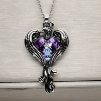 Phoenix Necklace for Women | Sterling Silver Plated Phoenix Bird Pendant B155