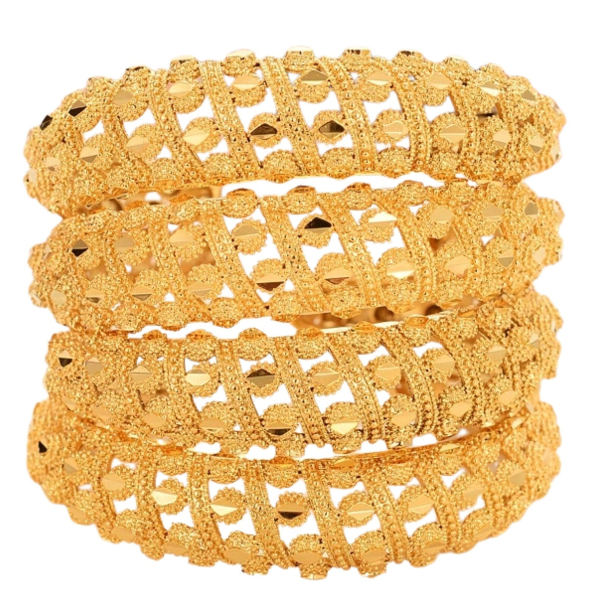 Dubai Gold Plated Cuff Bracelet for Women Ethiopian Arab Wedding Bangle 286