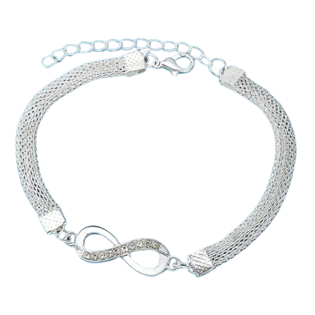 Infinity Symbol Rhinestone Chain Bracelet Personality Bracelet Women 90 UK