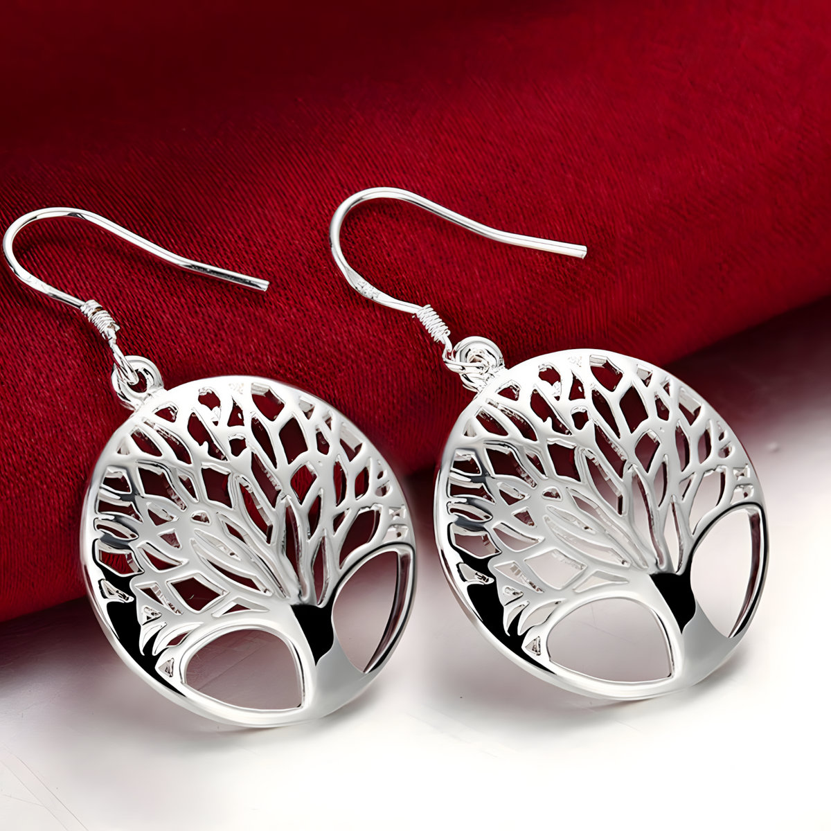 925 Silver Tree of Life Jewellery Set, Necklace & Earrings, Womens Gifts 433