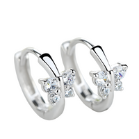 Butterfly Huggie Hoop Earrings Women – Copper Alloy With Platinum Plating 867