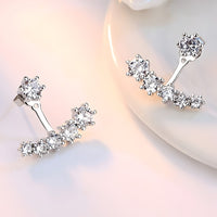 Multi-Stone CZ Stud Earrings for Women – Sparkling Cluster Design with Cubic 952