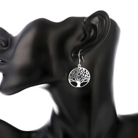 Unified Jewellery Sterling Silver 925 CZ Marquise Leaf Huggie Hoop Earrings 475