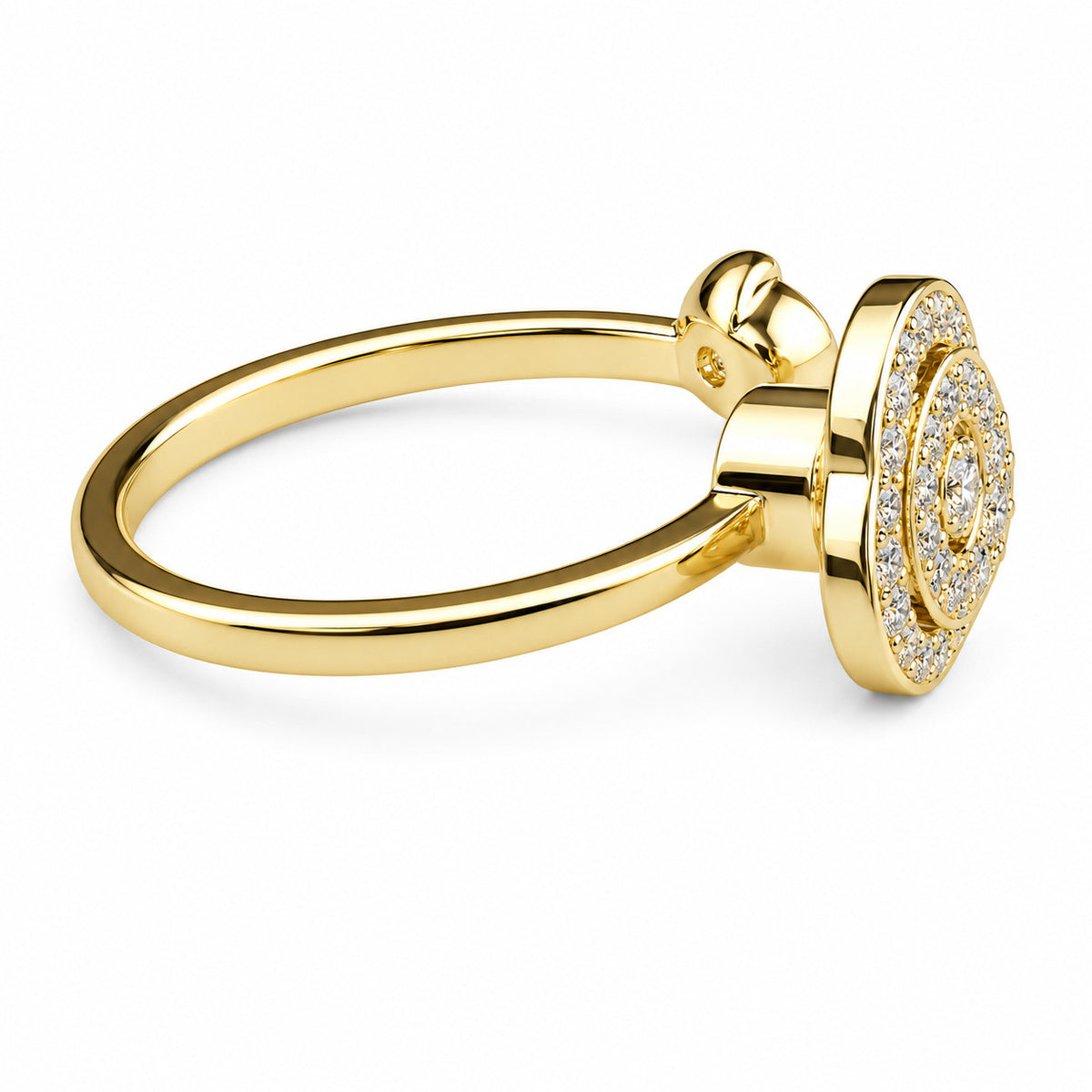 Floral Rose Spinner Ring Rotatable Adjustable Open Ring Spinning Fidget 1547