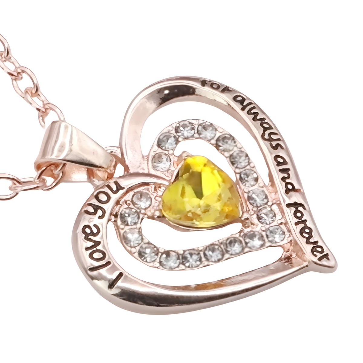 Women’s Heart Locket Pendant Necklace – Zinc Alloy Base, Dual Gold Plated B300