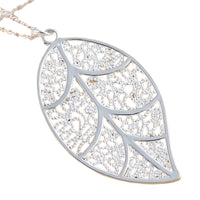 Unified Jewellery Premium Filigree Leaf Pendant Necklace 45cm 1852