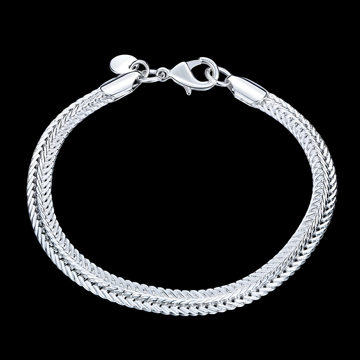Unified Jewellery 925 Sterling Silvery 6MM Premium 6mm Snake Chain Bracelet 1854