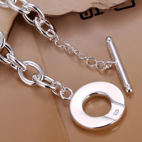 Unified Jewellery 925 Premium Chunky Round Link Bracelet Toggle Clasp 20cm 1860