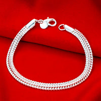 Unified Jewellery 925 Sterling Silvery 6MM Premium 6mm Snake Chain Bracelet 1854