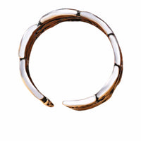 Adjustable Fish Ring For Women, Silver Colour Open Cuff Ring, Ocean Animal B348