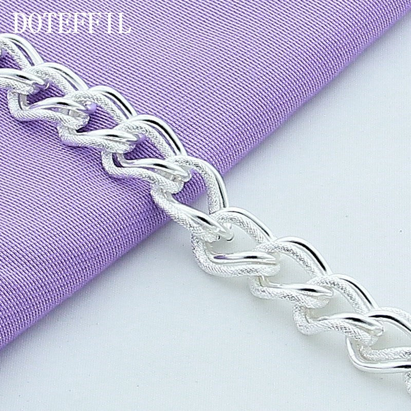 Unified Jewellery 925 Premium Chunky Oval Link Bracelet Toggle Clasp 20cm 1859