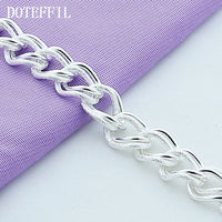 Unified Jewellery 925 Premium Chunky Oval Link Bracelet Toggle Clasp 20cm 1859