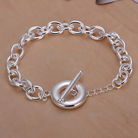 Unified Jewellery 925 Premium Chunky Round Link Bracelet Toggle Clasp 20cm 1860