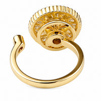 Round Disc Spinner Ring Adjustable Open Ring Rotating Fidget Ring Anxiety 1567