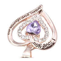 Heart Pendant Necklace For Women Gold Plated Alloy Double Heart Pendant B295