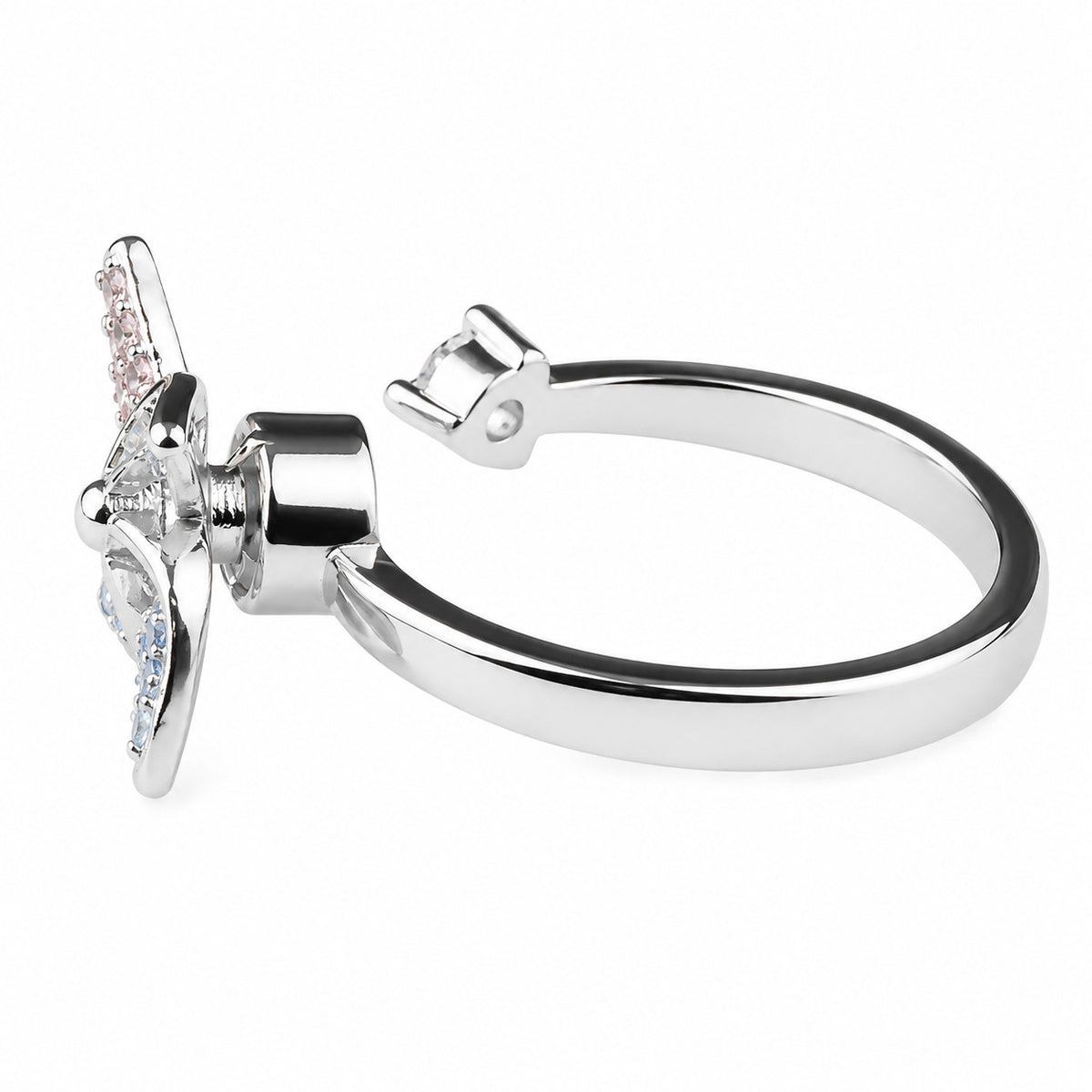 Windmill Spinner Ring Adjustable Open Ring Rotating Fidget Ring For Anxiety 1565
