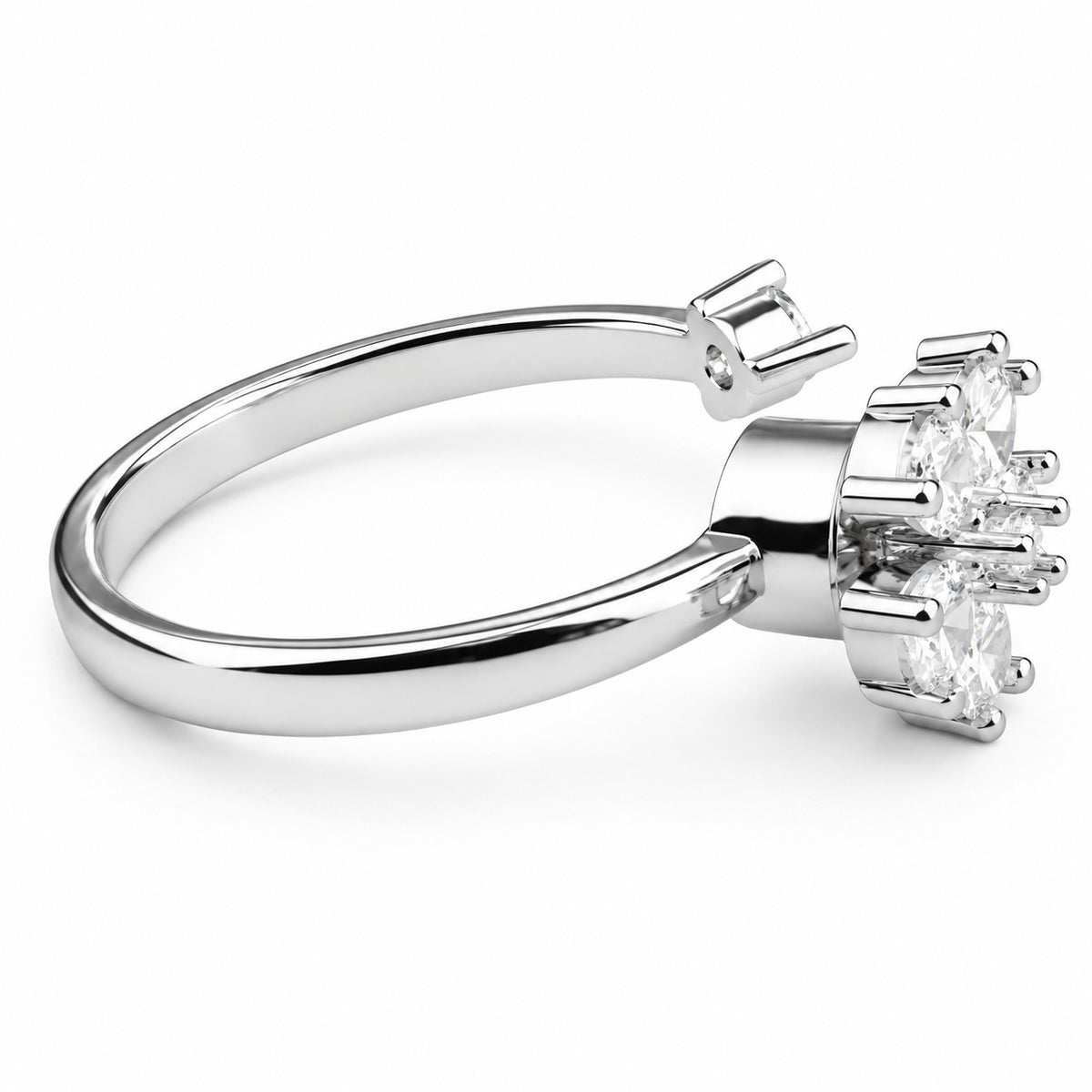 Floral Spinner Ring Rotatable Adjustable Open Ring Spinning Fidget Ring 1542