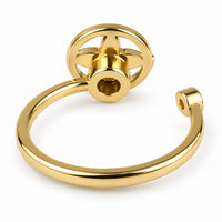 Clover Flower Spinner Ring Rotatable Adjustable Open Band Spinning Fidget 1550