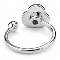 Anxiety Relief Spin Ring Adjustable Rotating Fidget Ring Rose Flower Design 1535