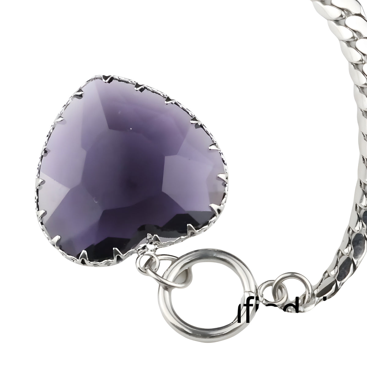 Premium Heart Locket-Style Crystal Necklace - Dramatic Statement Jewellery 1324