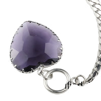 Premium Heart Locket-Style Crystal Necklace - Dramatic Statement Jewellery 1324