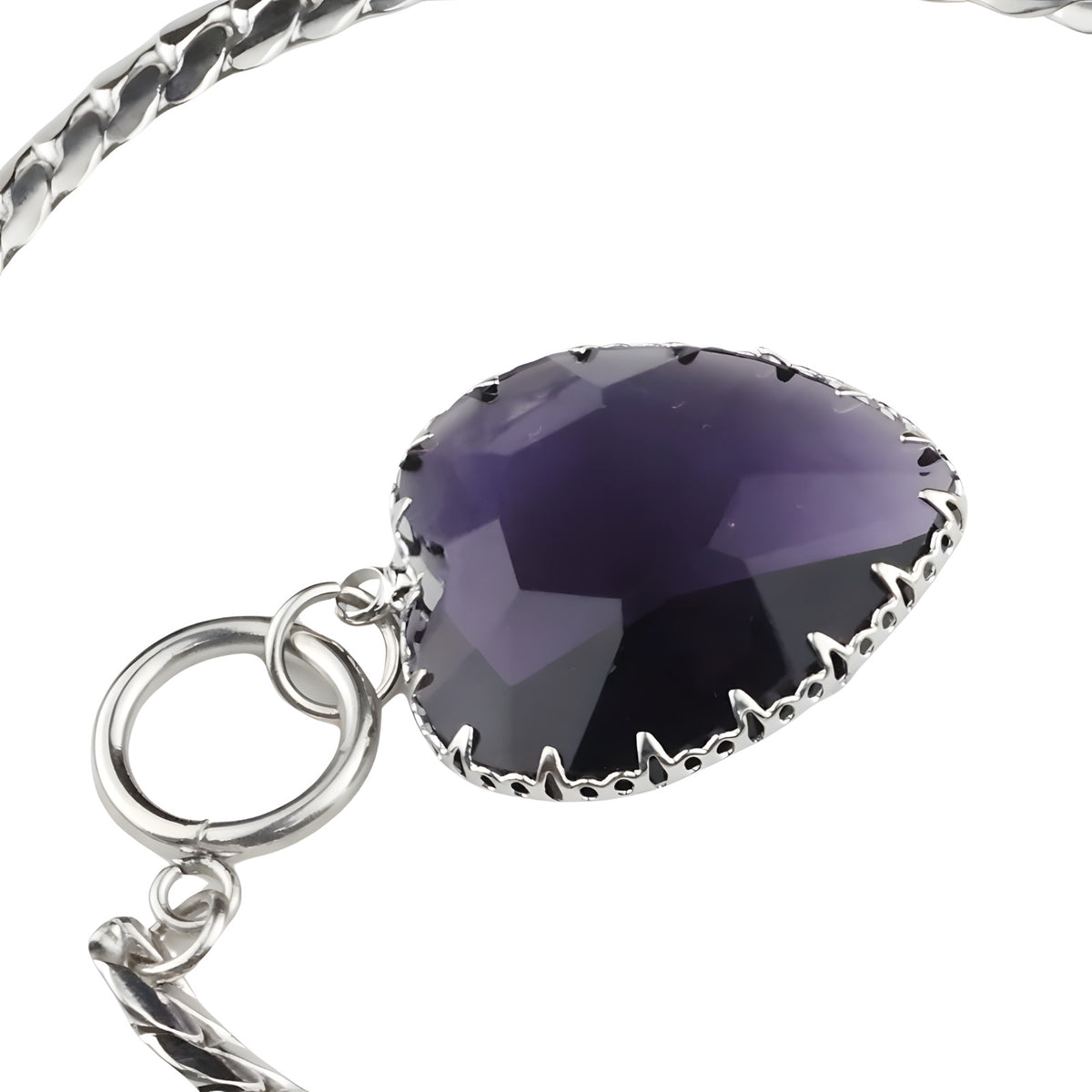 Premium Heart Locket-Style Crystal Necklace - Dramatic Statement Jewellery 1324