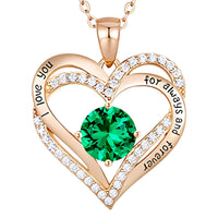 Women’s Heart Pendant Necklace - Alloy Stainless Steel Base 14K Gold Plate B282