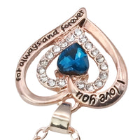 Gold Plated Zinc Alloy, Heart-Shaped Sparkling Cubic Zirconia Center Stone B301