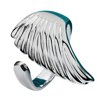 Unified Jewellery Adjustable Angel Wing Feather Statement Ring Women Silver 1867
