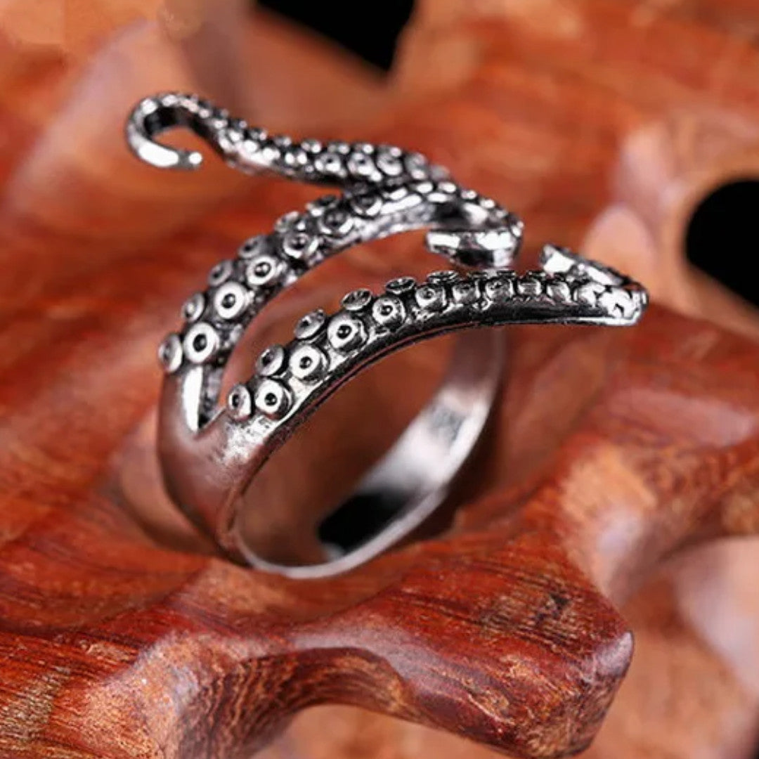 Unified Jewellery Premium Octopus Tentacle Adjustable Statement Ring 1851