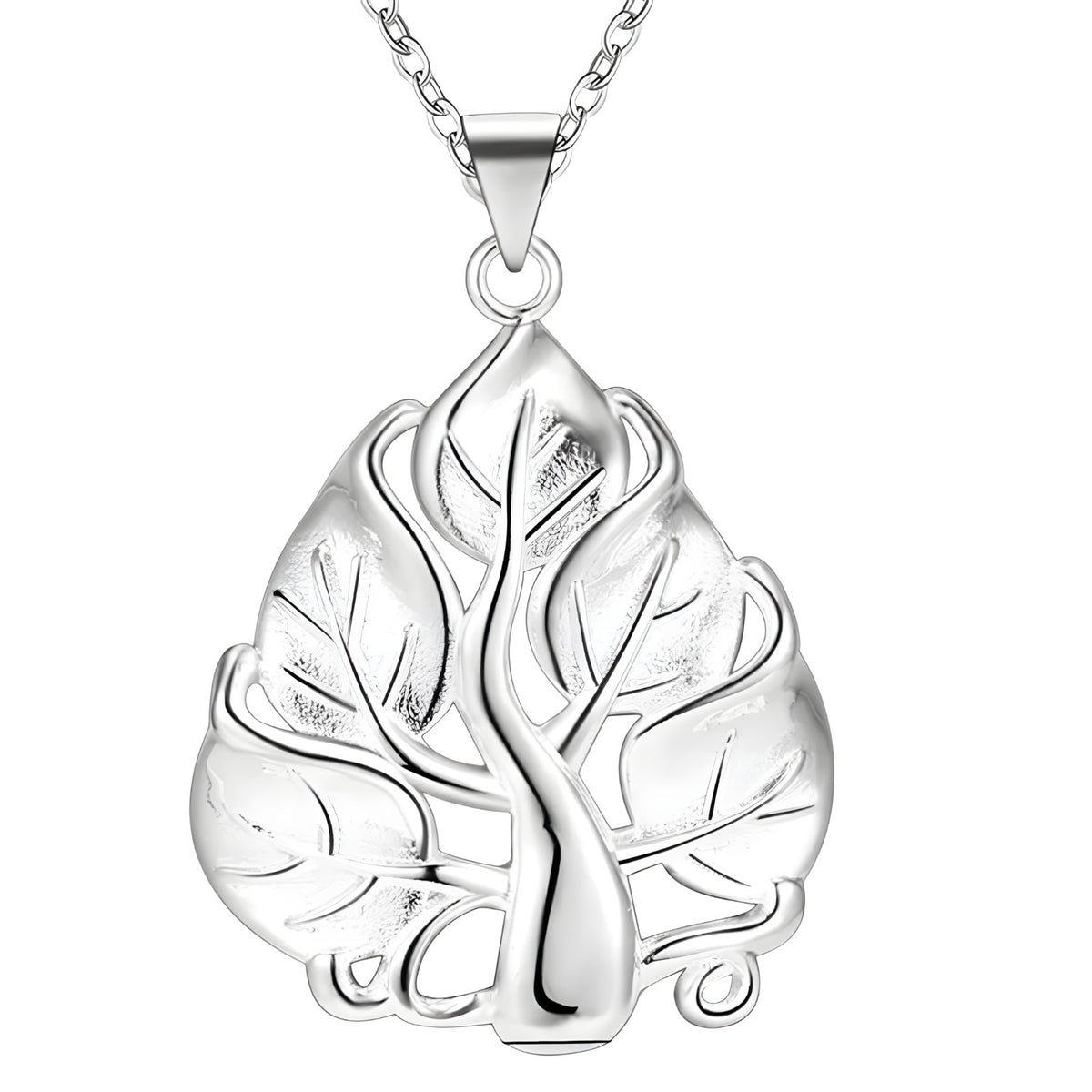 Luxury Style Tree of Life Pendant Necklace for Women, 18 Inch Link Chain 1872