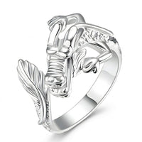 Premium Dragon Wrap Ring Adjustable Gothic Statement Band Detailed Wings 1877
