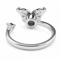 Butterfly Spinner Ring Adjustable Open Band Spinning Rotating Fidget Ring 1549