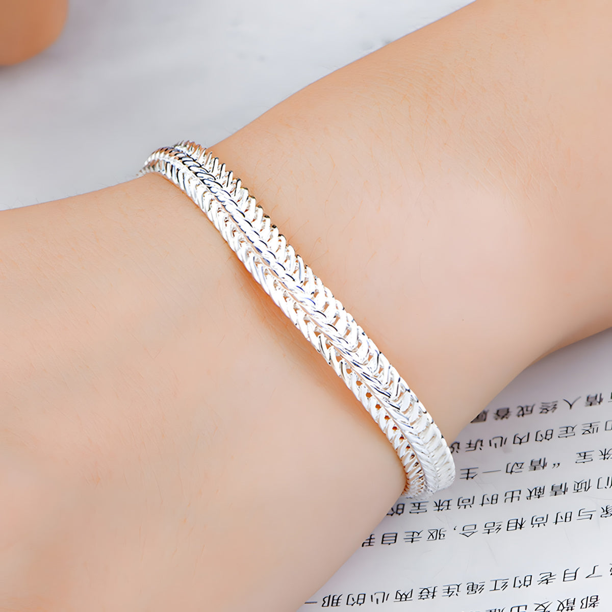 Unified Jewellery 925 Sterling Silvery 6MM Premium 6mm Snake Chain Bracelet 1854