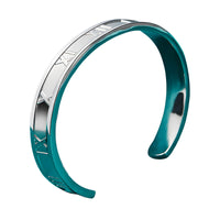 Unified Jewellery 7mm Roman Numeral Adjustable Open Cuff Bracelet Women 17g 1868