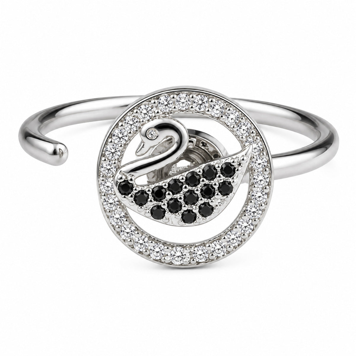 Art Ring Crystal Halo Statement Jewellery Fashion Party Ring Elegant Womens 1574