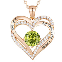14K Gold Plated Heart Pendant Necklace for Women – Stainless Steel Alloy B285