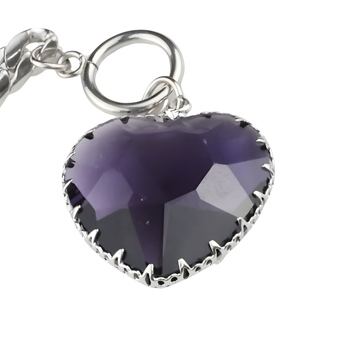 Premium Heart Locket-Style Crystal Necklace - Dramatic Statement Jewellery 1324