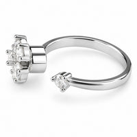 Floral Spinner Ring Rotatable Adjustable Open Ring Spinning Fidget Ring 1542