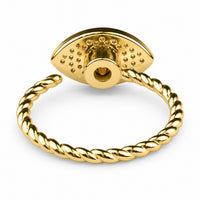 Rotatable Evil Eye Spinner Ring Zircon Adjustable Fidget Band Anxiety Stres 1529