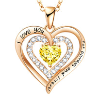 Women’s Heart Locket Pendant Necklace – Zinc Alloy Base, Dual Gold Plated B300