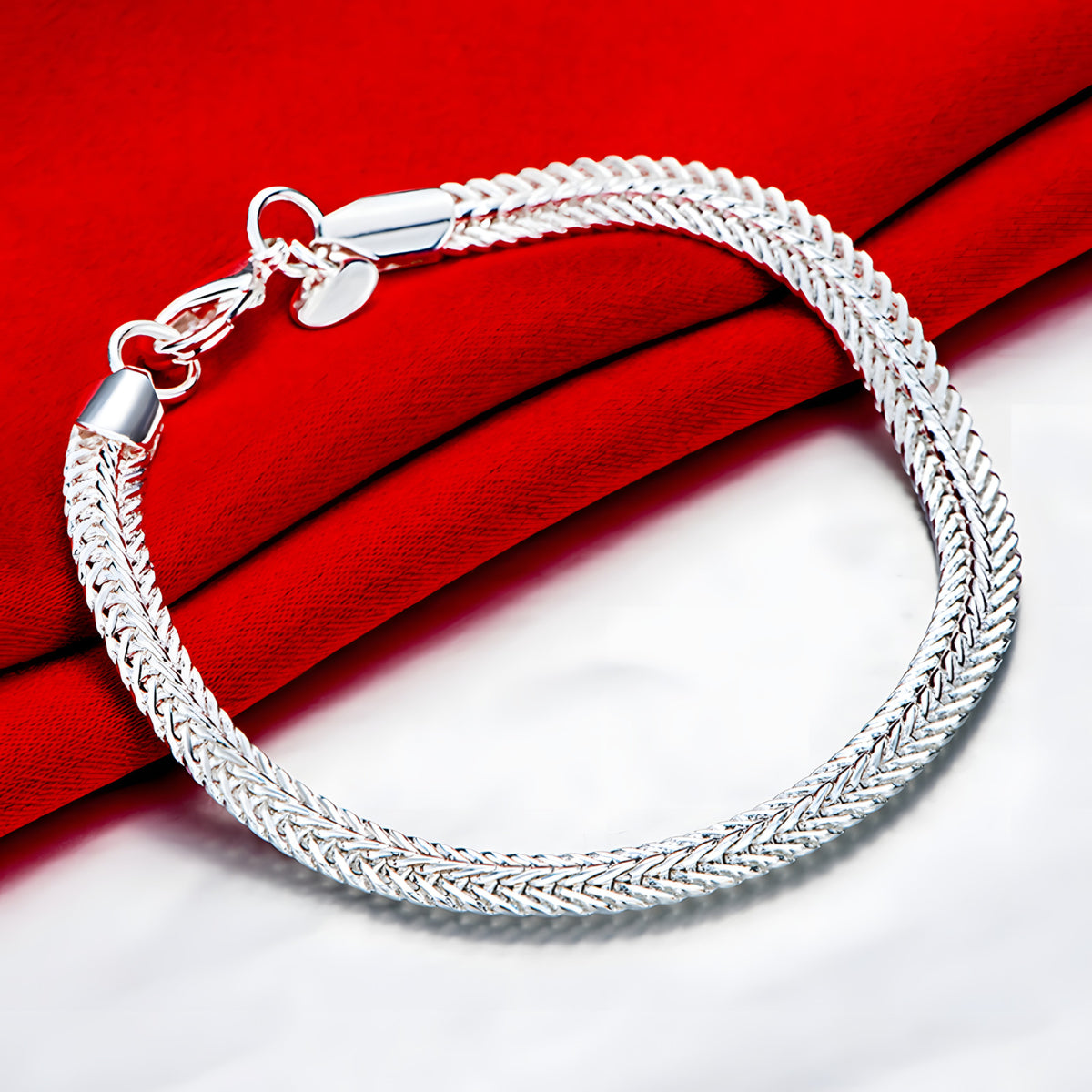 Unified Jewellery 925 Sterling Silvery 6MM Premium 6mm Snake Chain Bracelet 1854