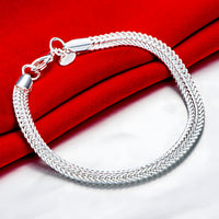 Unified Jewellery 925 Sterling Silvery 6MM Premium 6mm Snake Chain Bracelet 1854