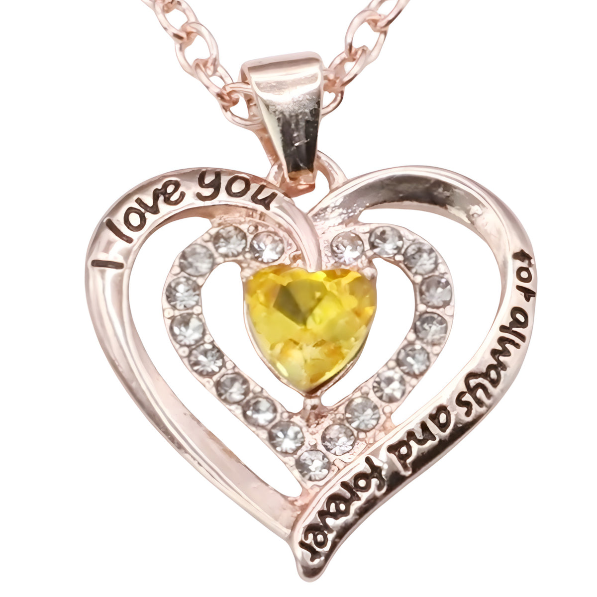 Women’s Heart Locket Pendant Necklace – Zinc Alloy Base, Dual Gold Plated B300