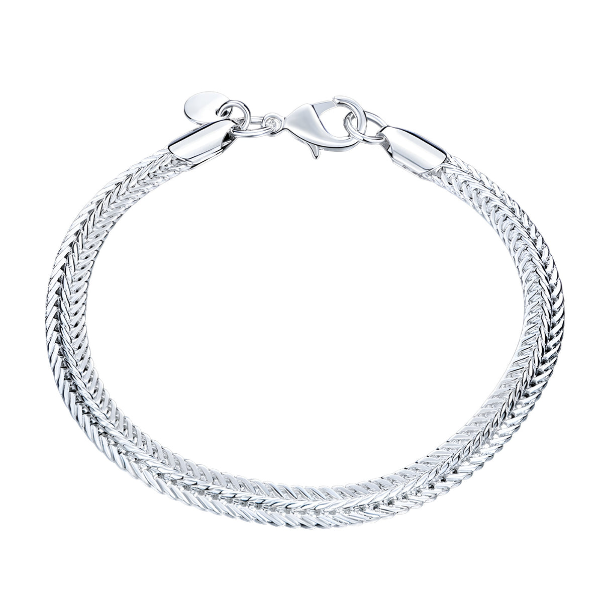 Unified Jewellery 925 Sterling Silvery 6MM Premium 6mm Snake Chain Bracelet 1854