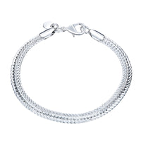 Unified Jewellery 925 Sterling Silvery 6MM Premium 6mm Snake Chain Bracelet 1854