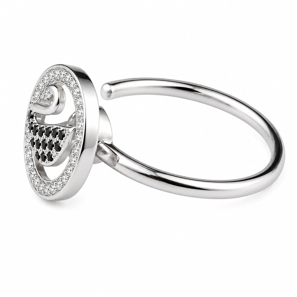 Art Ring Crystal Halo Statement Jewellery Fashion Party Ring Elegant Womens 1574